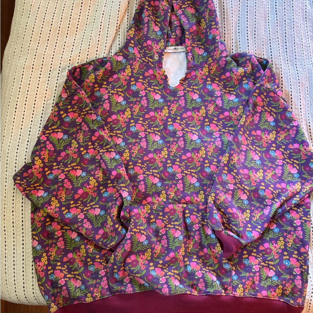 NATURAL LIFE Multicolor Floral Hoodie